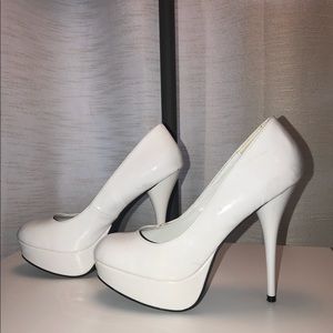 White Patent Leather Heel